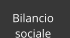 Bilancio  sociale